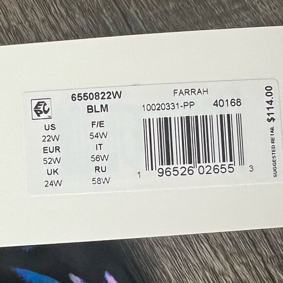 Trimshaper Farrah Swim Romper Plus- Size 22W - Picture 4 of 12